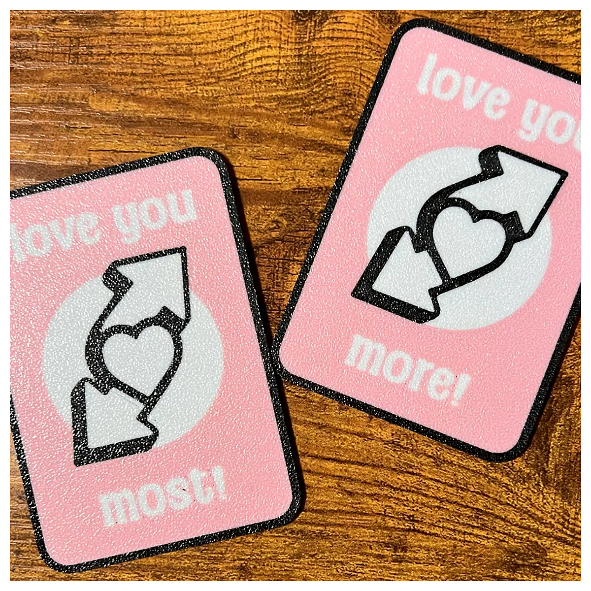 Couple Reverse Wallet Cards I Love You More Most Love Anniversary Cards Wallet Cards Gift More Love Memory