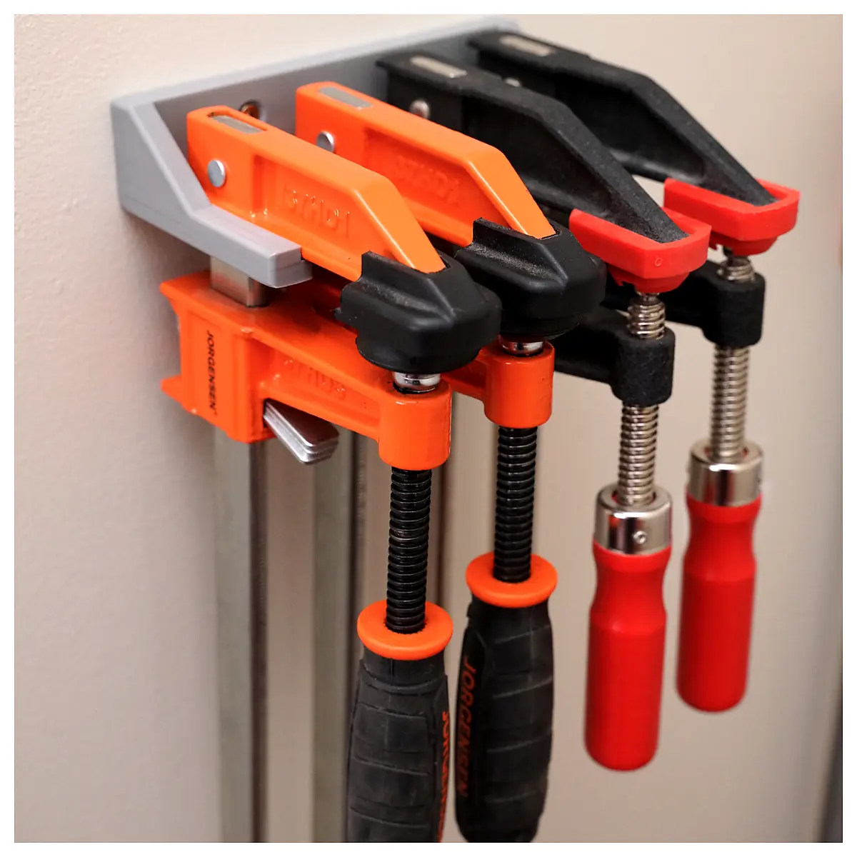 Heavy Duty Wall Rack F Clamp System Universal Clamp Parts Repair Maintenance