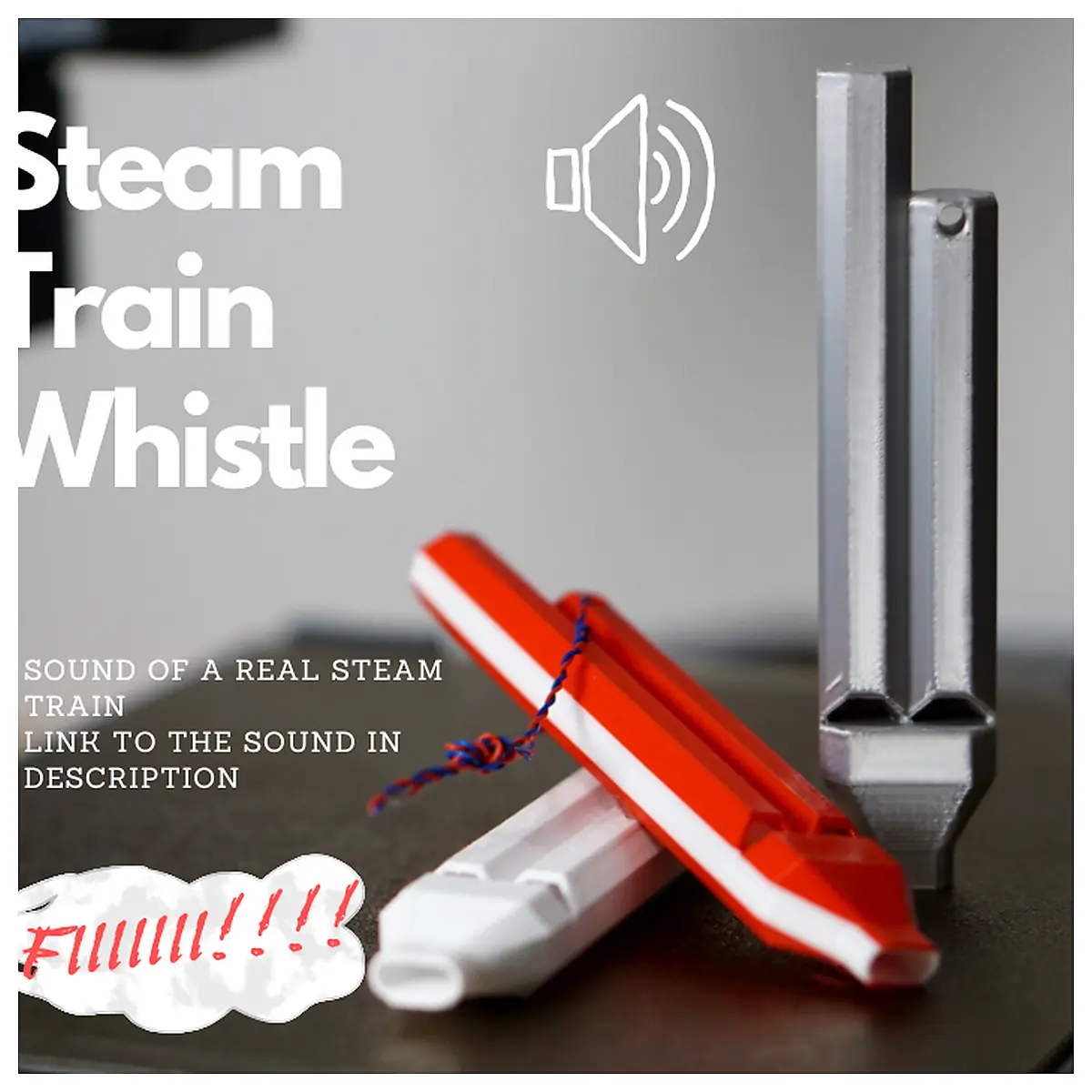 Steam Train Whistle Realistic Simulation Authentic Experience Train Parts Repair
