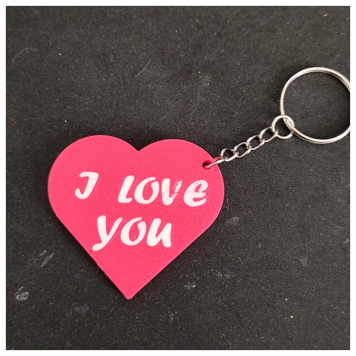 Key Ring I Love You Gift Romantic Keepsake Keychain Anniversary Present