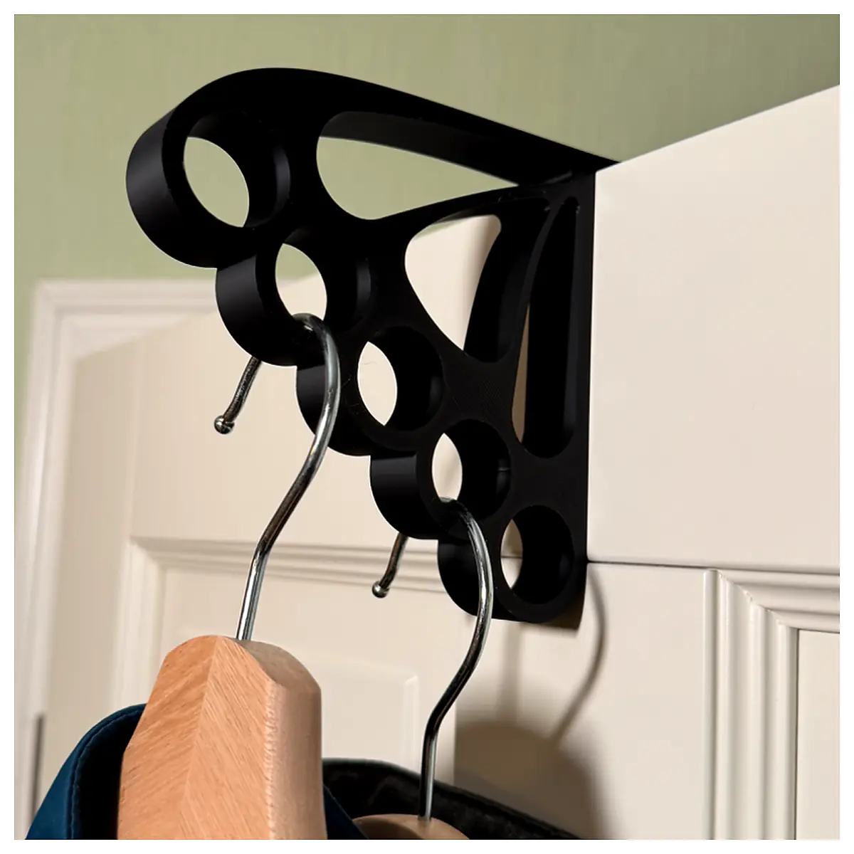 Door Hook 5 Hangers Universal Hanger Holder Door Hanger Organizer Clothes Rack Door Mount Simple