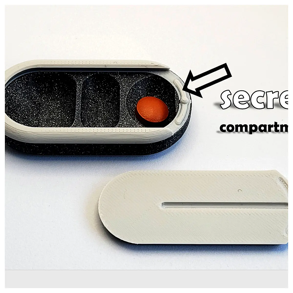Pill Organizer Box Compartment Secret Sharing Medication Reminders Easy Access