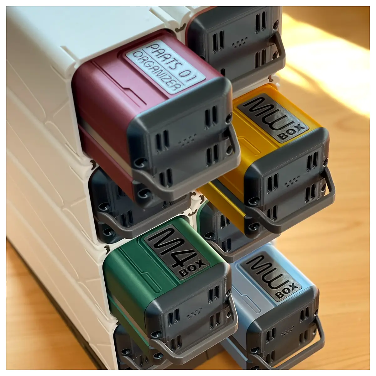 Space Capsule Parts Organizer Multi Function Storage Box Rocket Repair Parts Universal Storage Solutions