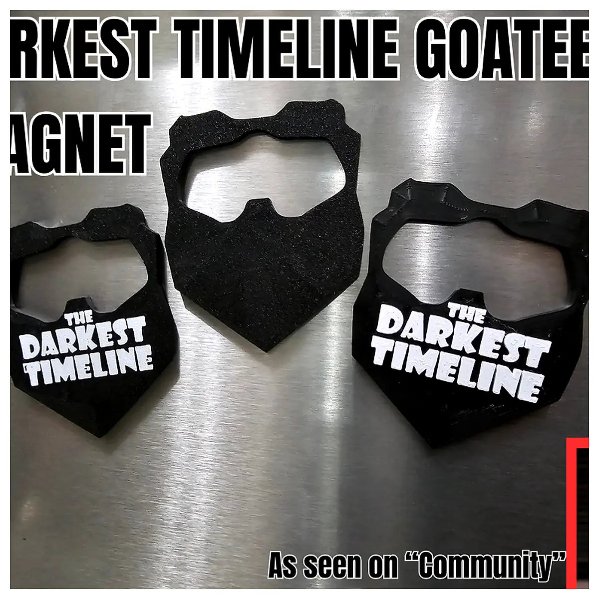 Darkest Timeline Goatee Magnet Style Accessory Decoration Collectible Goatee Magnet Goatee Enthusiast Goatee Accessory