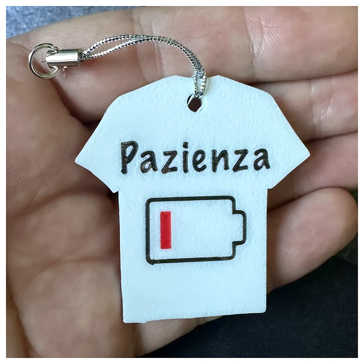 Patience Keychain Charm Resilience Pendant Blessing Gift Memorial Keepsake Car Key Decor Patience Symbol Keychain Accessories
