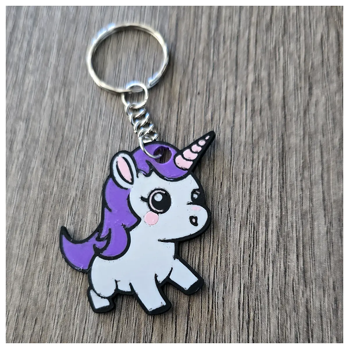 Keychain Unicorn Car Keyring Decor Gift Lucky Charm Keychains Parts Accessories
