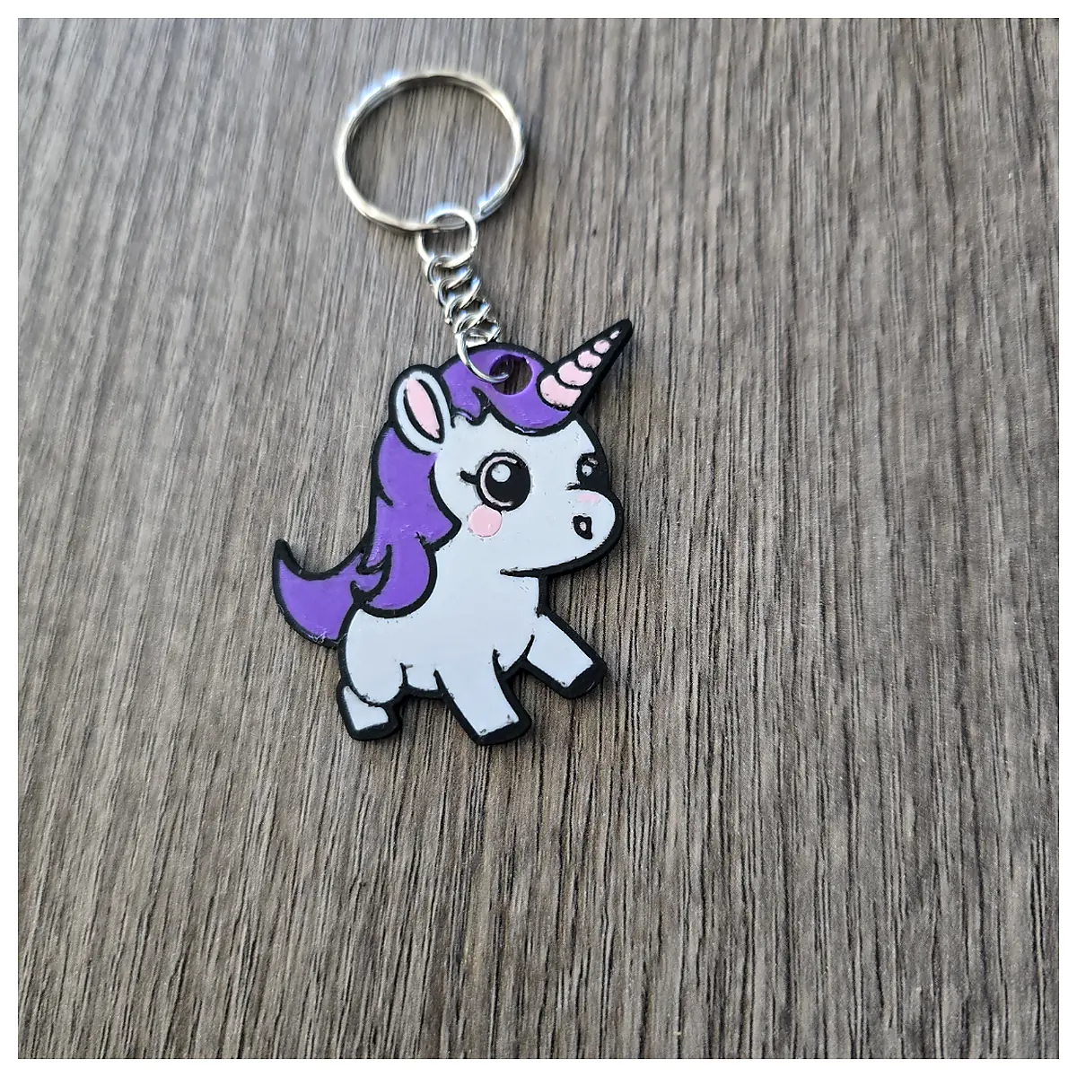 Keychain Unicorn Car Keyring Decor Gift Lucky Charm Keychains Parts Accessories