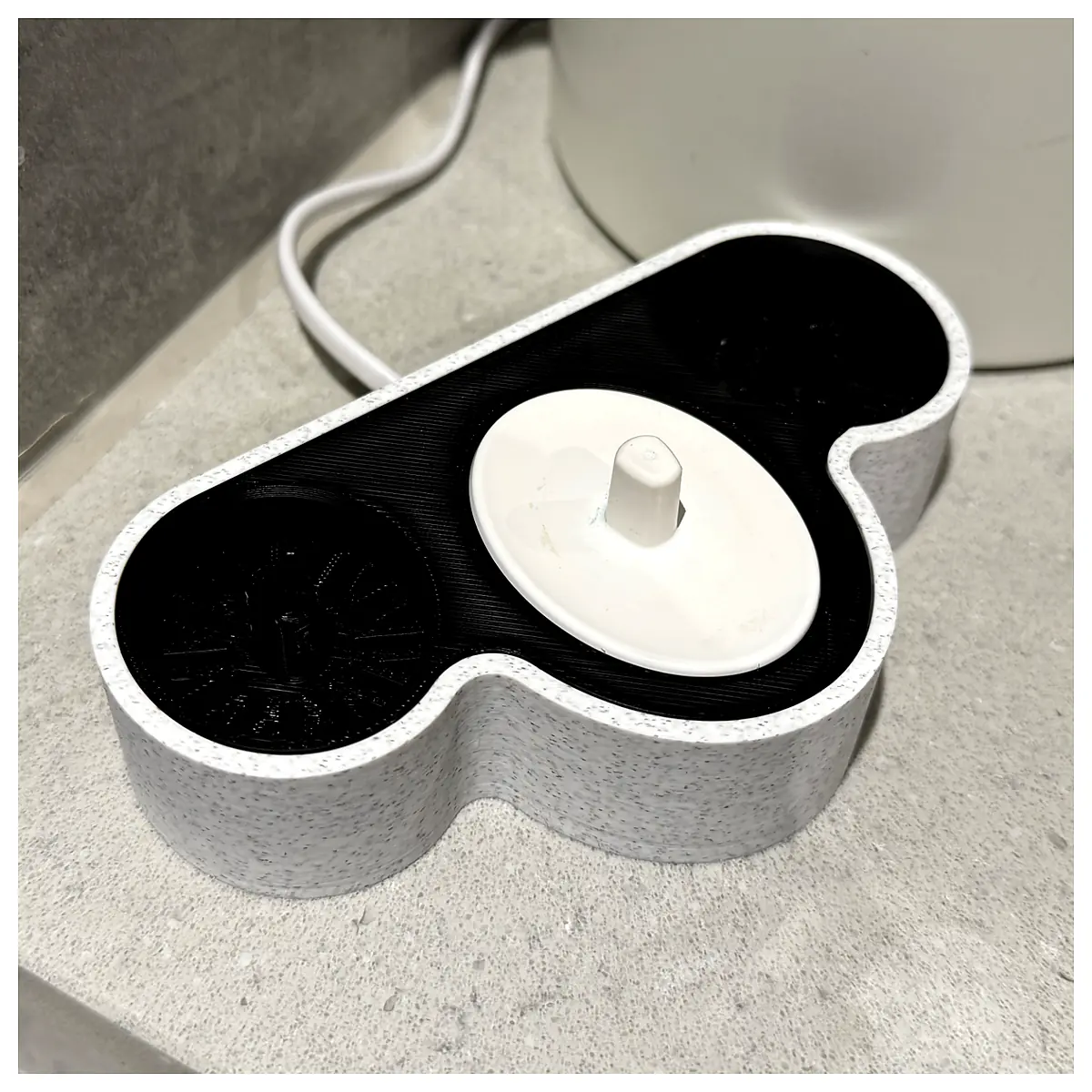 Electric Toothbrush Charger Dual Charging Stand Holder Toothbrush Organizer Teeth Cleaning Oral Care
