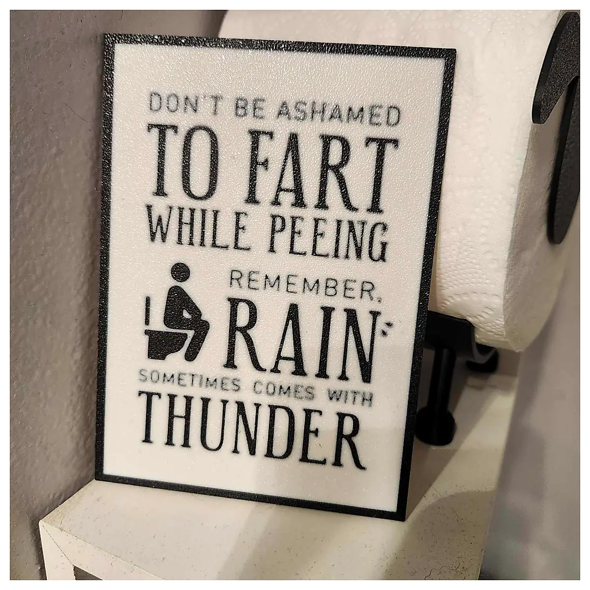 Bathroom Sign Ok To Fart Peeing Toilet Accessories Bathroom Decor Toilet Supplies Venting