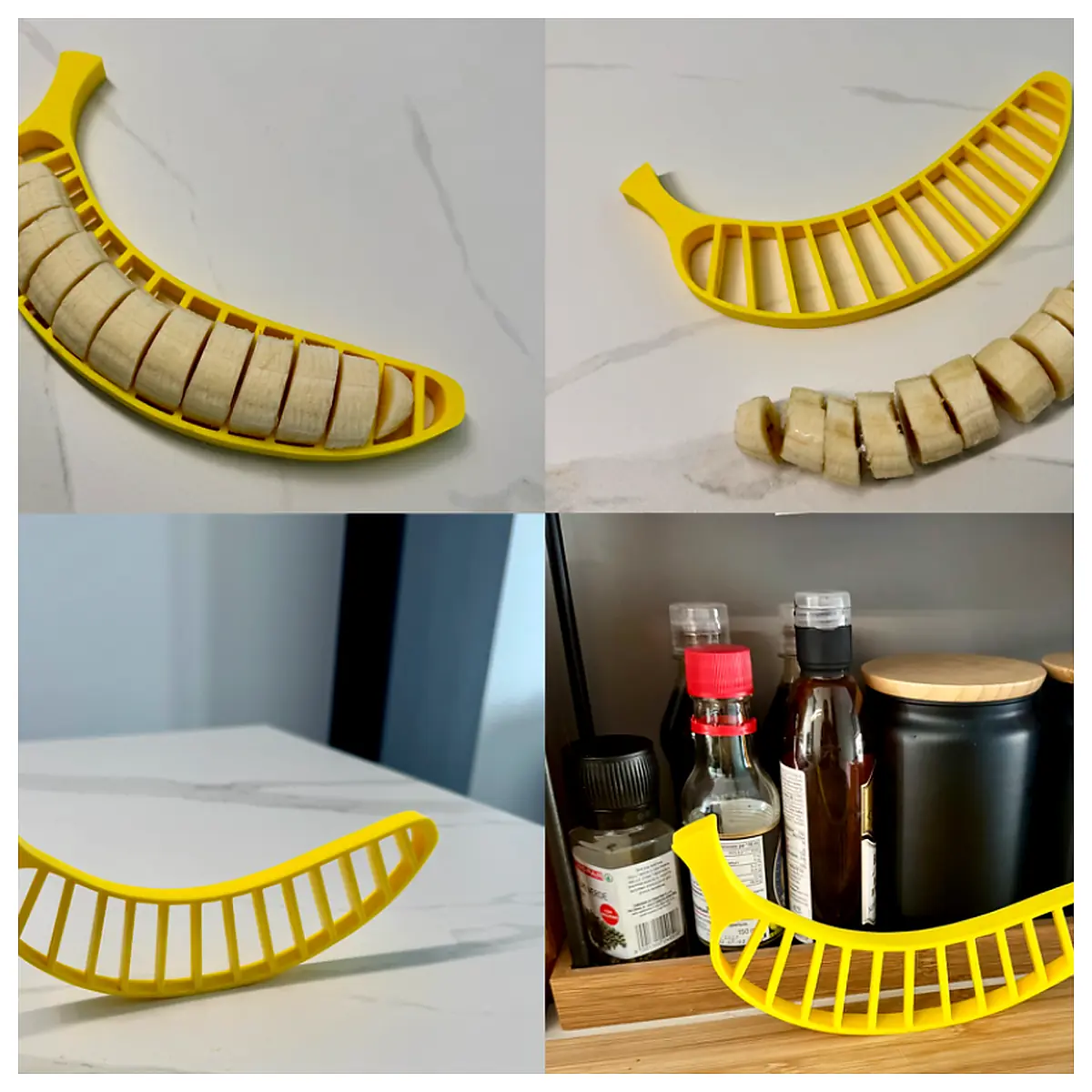Banana Slices Knife Kitchen Gadgets Peeler Fast Vegetable Fruit Dicer