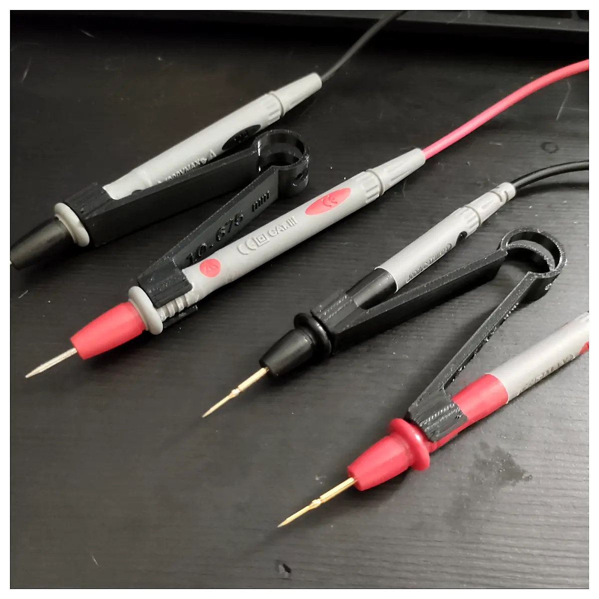 Multimeter Probe Tweezers Measurement Tool Electrical Repair Touch Probe Insulated Grips Safety