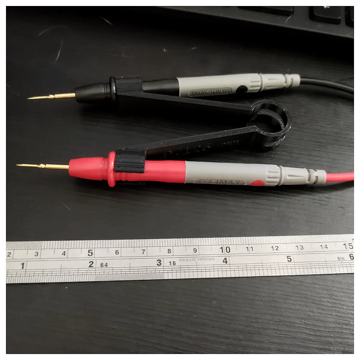 Multimeter Probe Tweezers Measurement Tool Electrical Repair Touch Probe Insulated Grips Safety