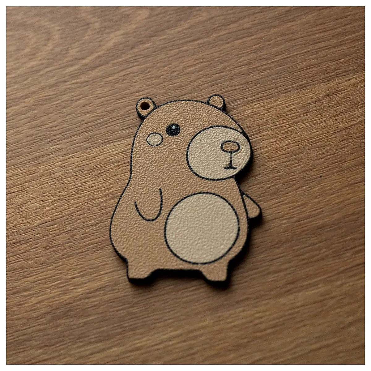 Capybara Keychain Cute Animal Figurine Small Keychains Patch Accessories Repair Replacement Parts