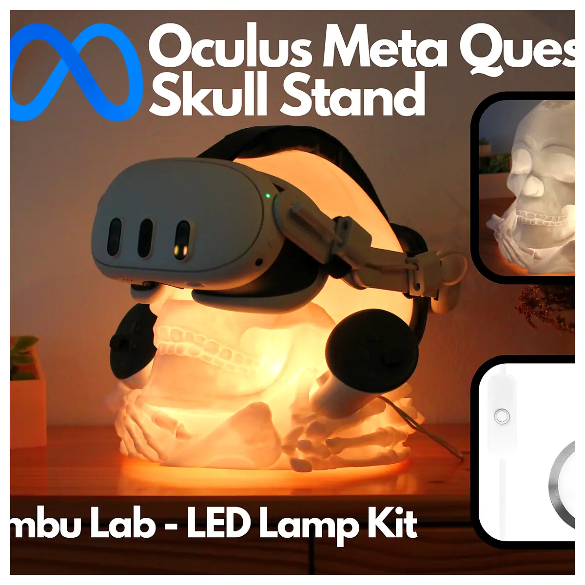 VR Headset Stand Compatible Meta Quest 2 3 Stable Mounting Virtual Reality Accessory Extension Dock