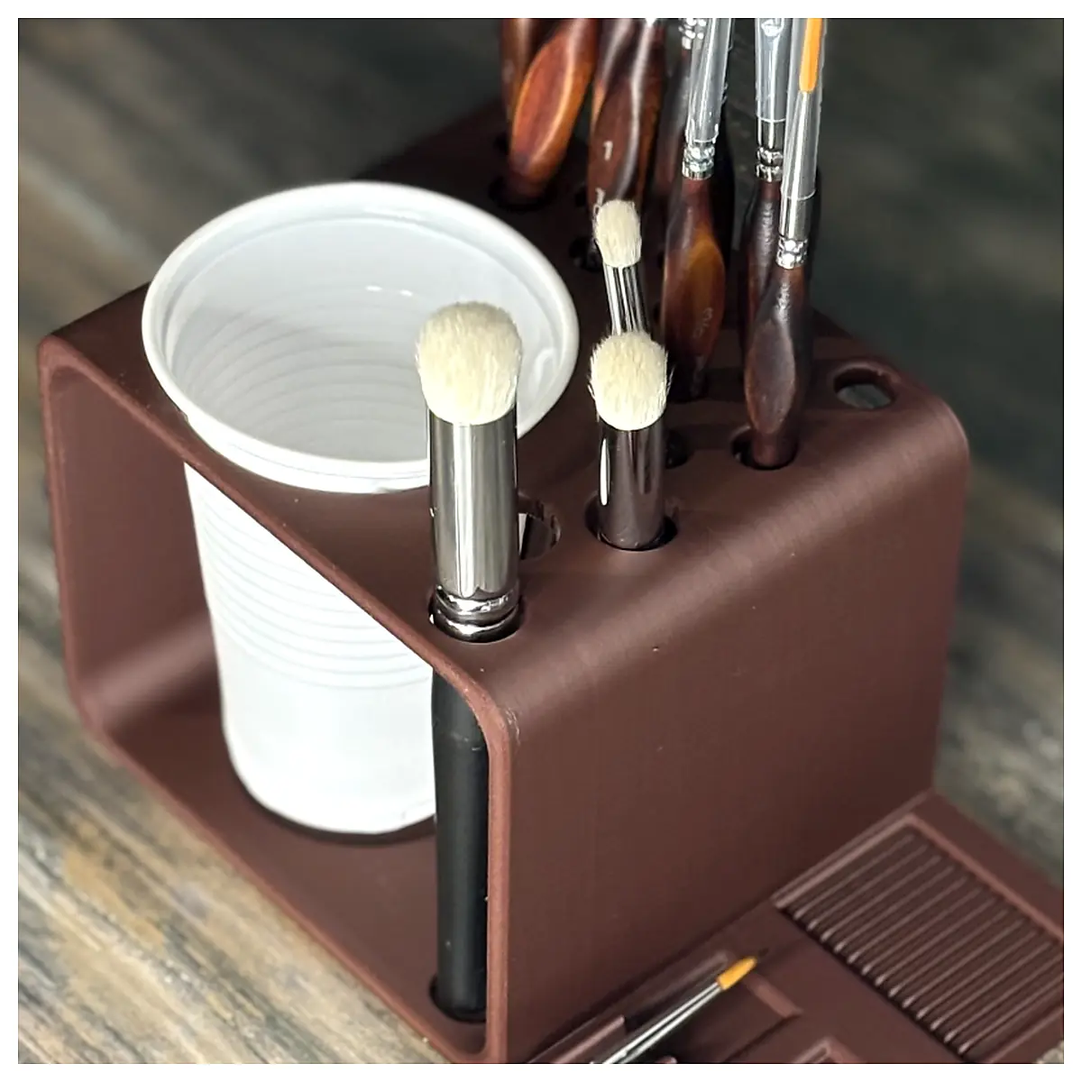 Brush Holder Kit Cup Slot Brush Head Accessories Automotive Parts Repair Universal