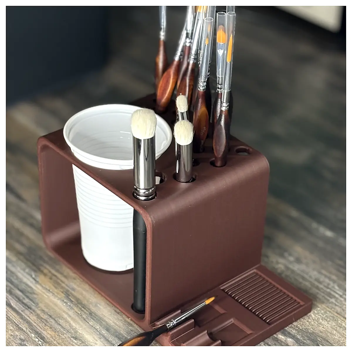 Brush Holder Kit Cup Slot Brush Head Accessories Automotive Parts Repair Universal