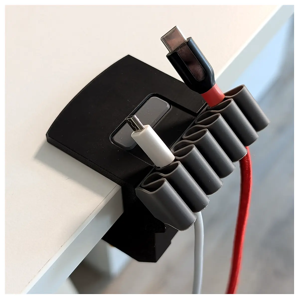 Desk Cable Clamp Modular Holder Organizer Cable Management System Support Stand Accessories