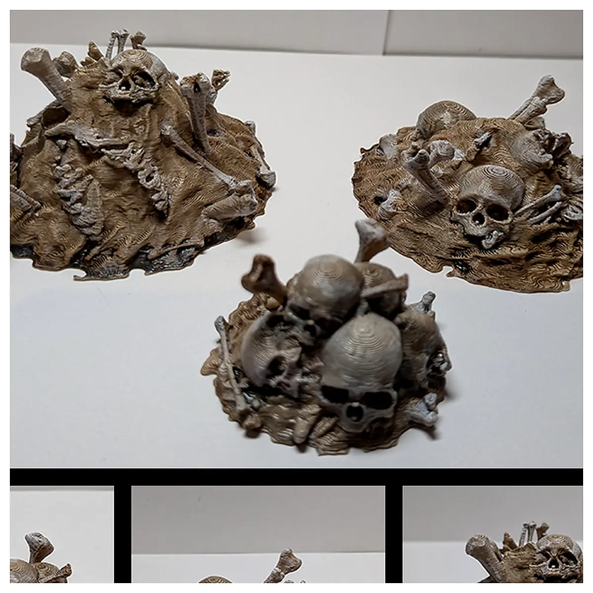 Bone Pile Scatter Ruins Dark Abandoned Scene Tabletop Games Versatile Bones