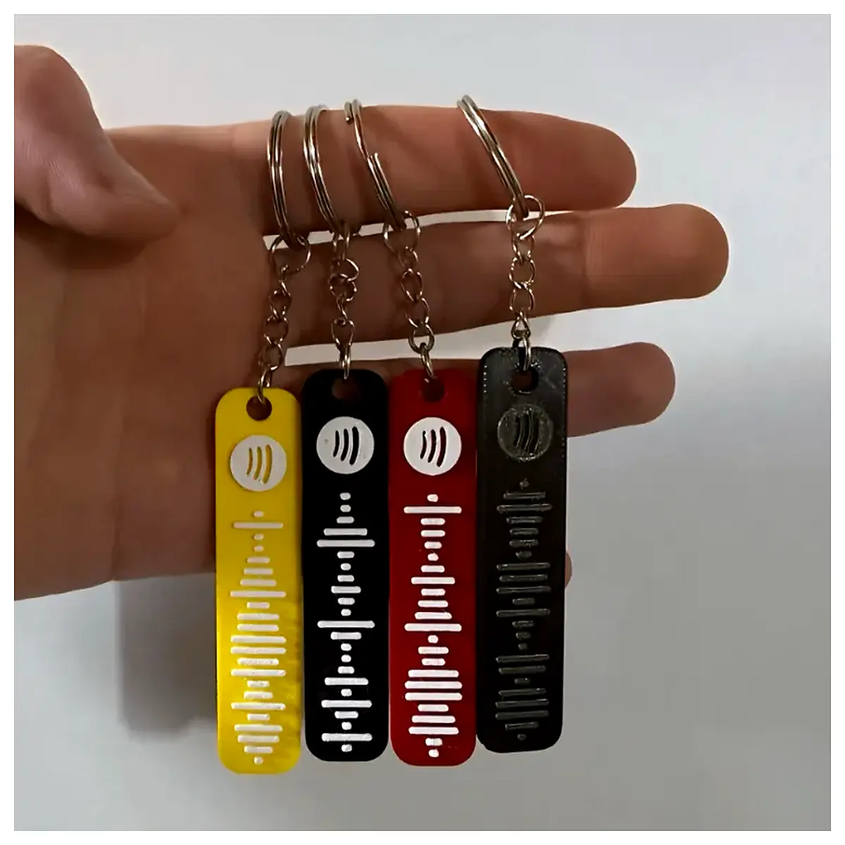 Customizable Spotify Keychain Music Decor Car Key Phone Accessory Music Lover Gift