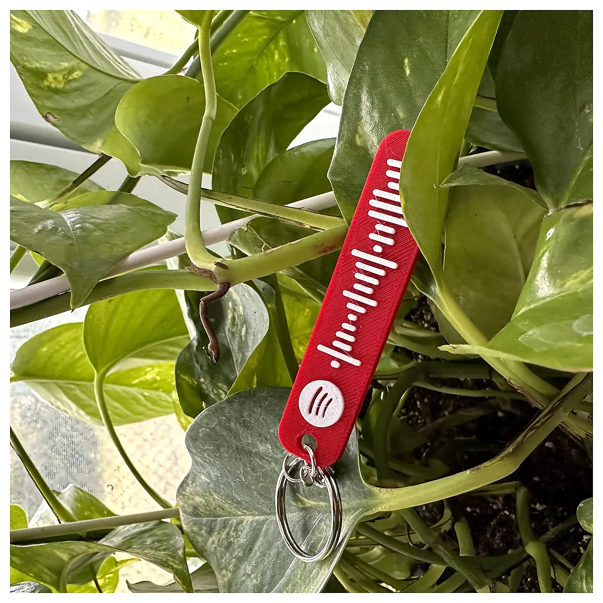 Customizable Spotify Keychain Music Decor Car Key Phone Accessory Music Lover Gift
