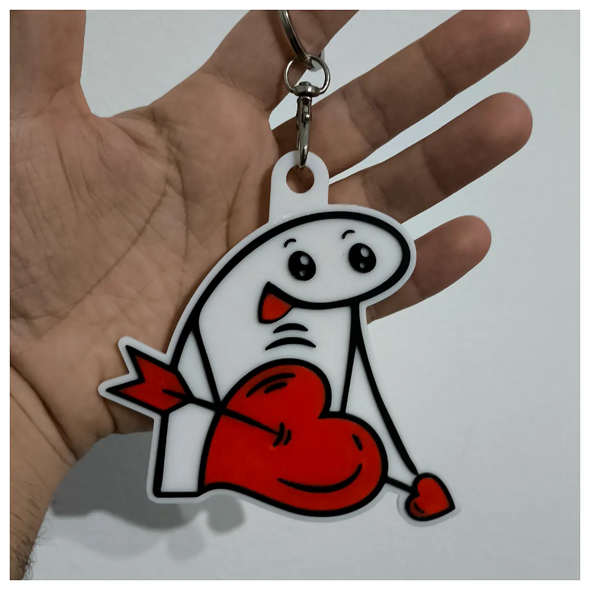 Valentine s Day Keychain Shape Gift Keepsake Romantic Decoration Anniversary Present Multi