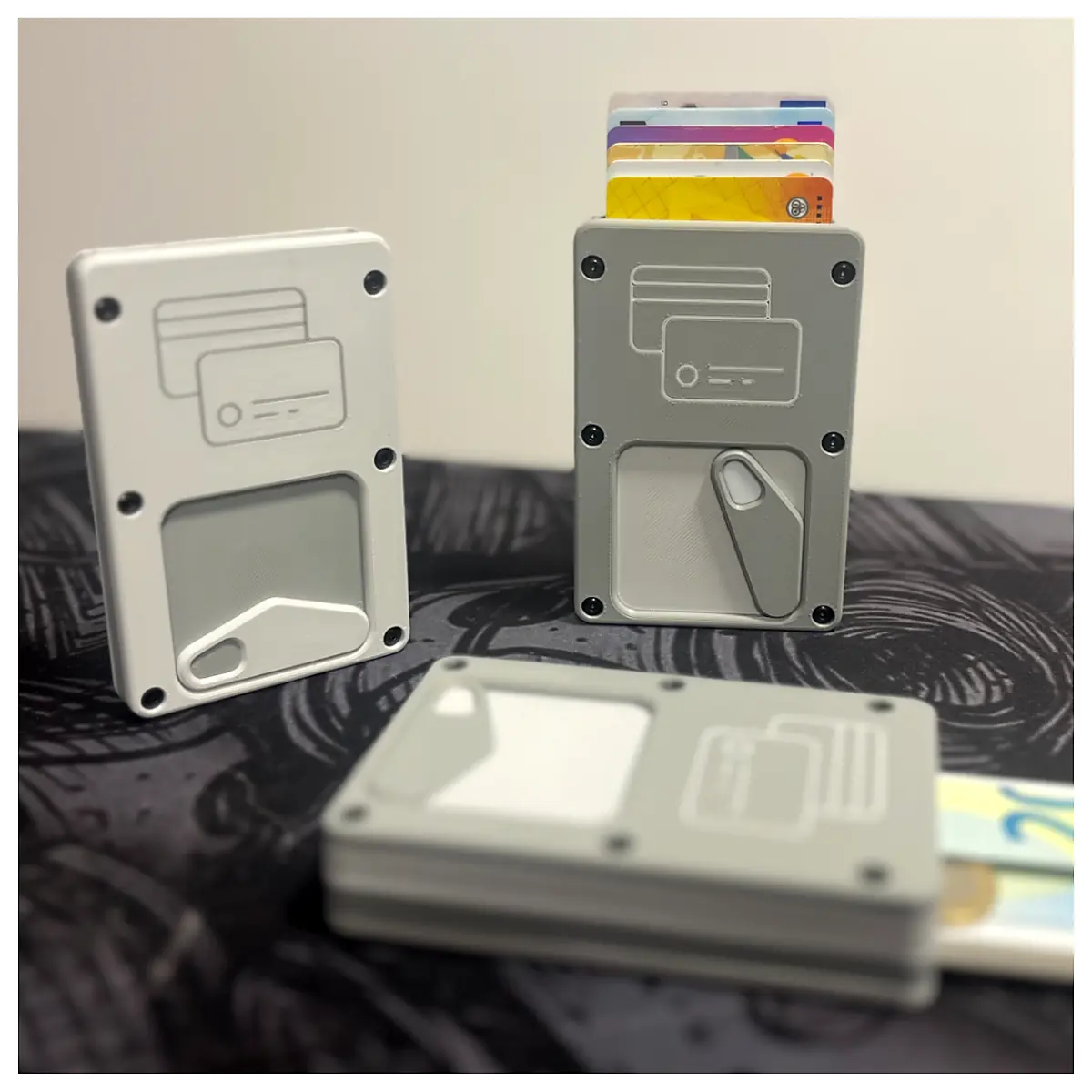 Modular Card Wallet Organizer Card Storage Wallet Holder Secure Protection Compact Design