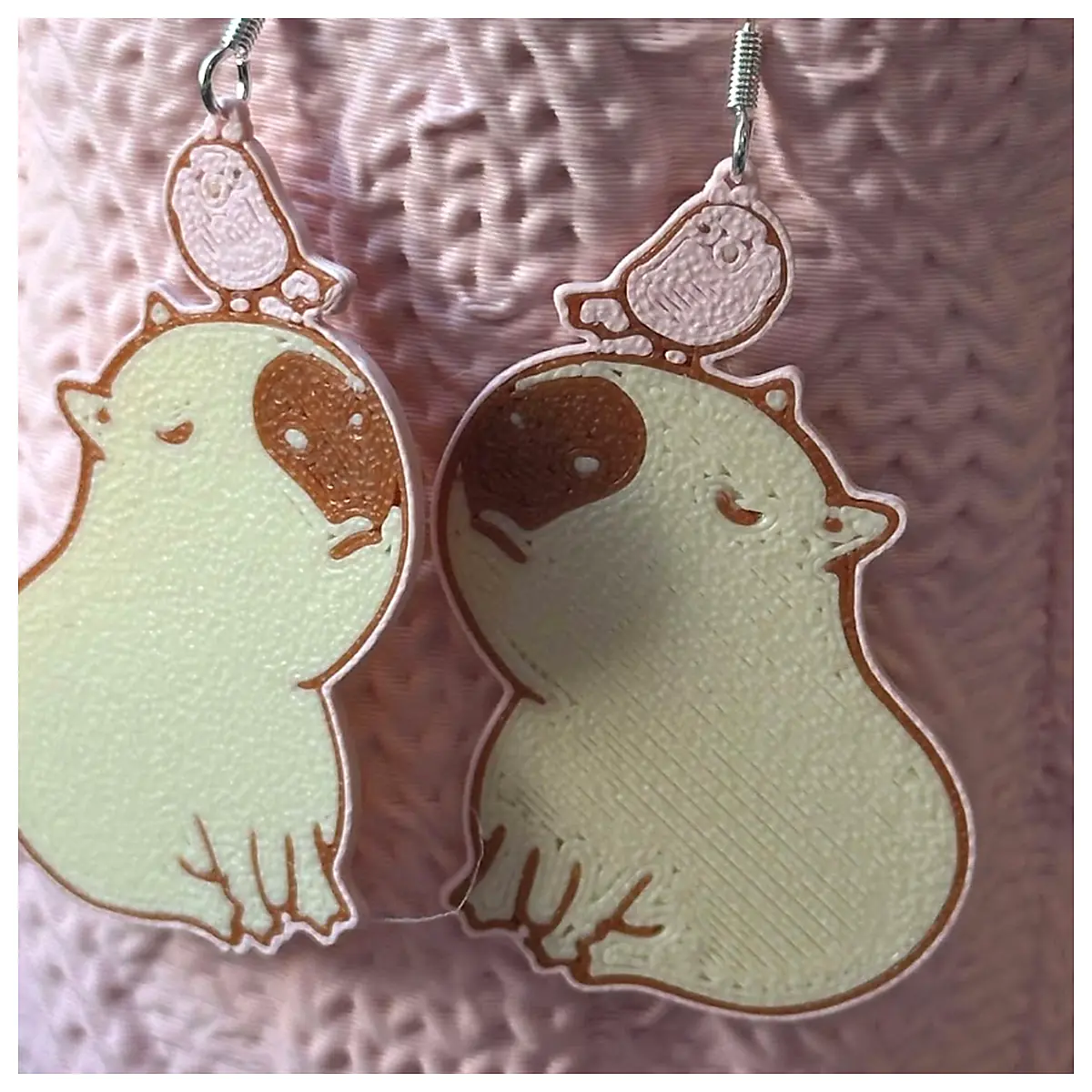 Capybara Earrings Universal Animal Decor Repair Parts Replacement Cute Duck Figurine Jewelry