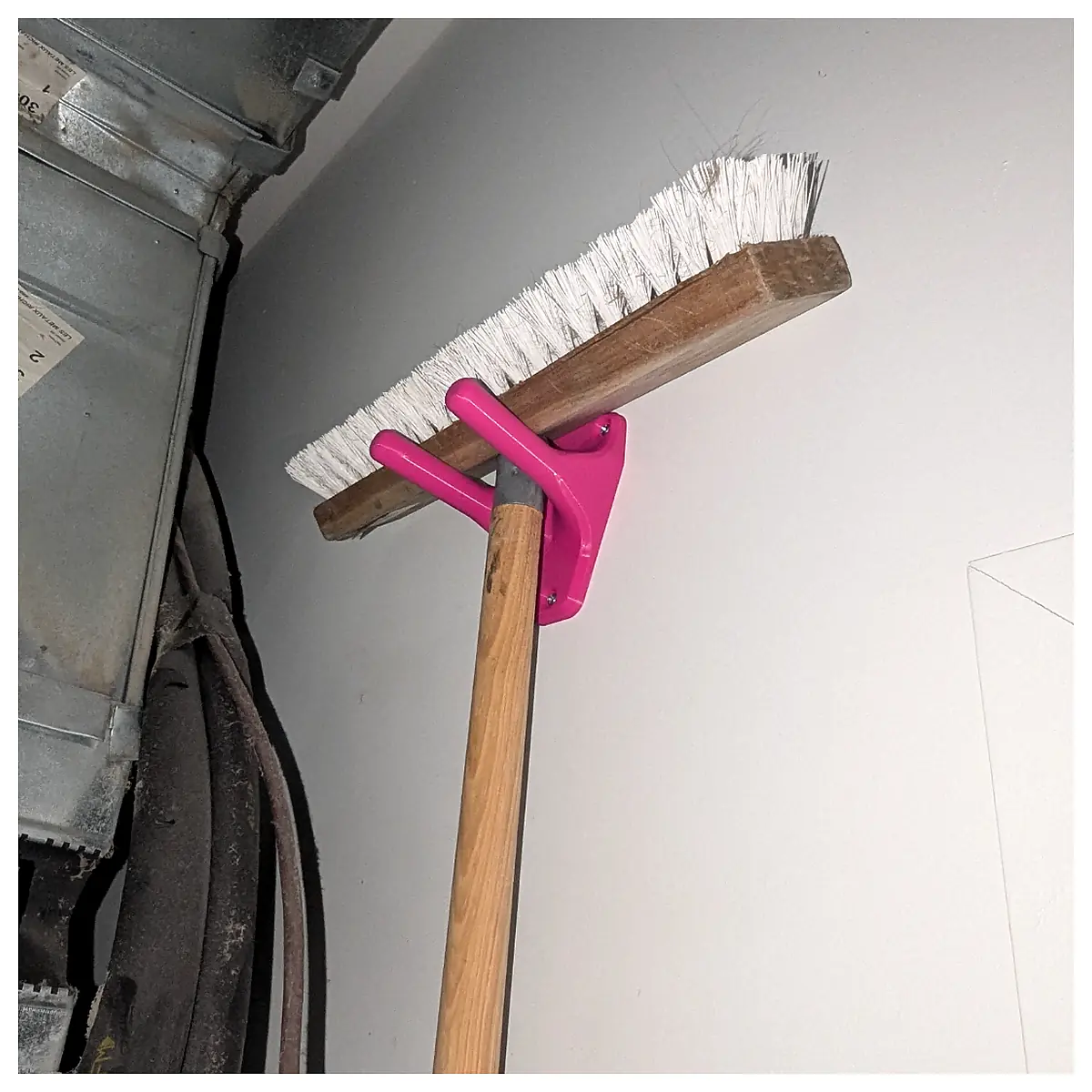 Wall Mounted Broom Holder Organizer Storage Rack Tool Hanger Bathroom Storage Solutions