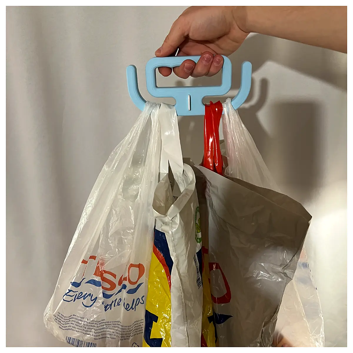 Grocery Bag Holder Organizer Stabilizer Storage Kitchen Cart Easy Carry Utility Universal