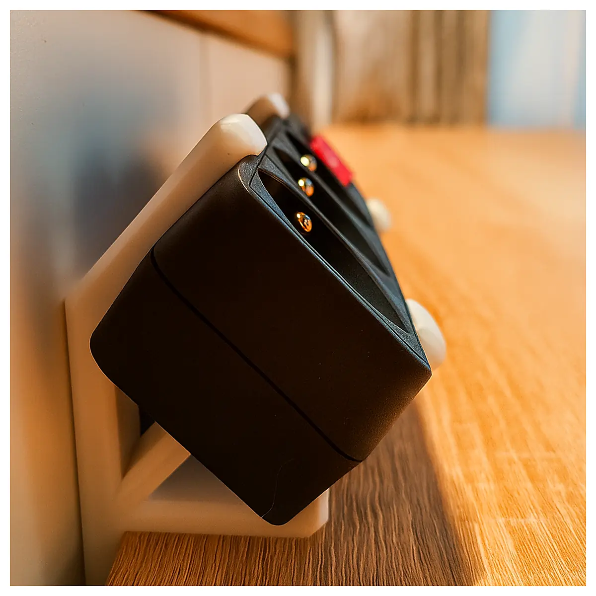 Universal Power Strip Angle Table Fit Power Adapter Extension Cord Charger Surge Protector