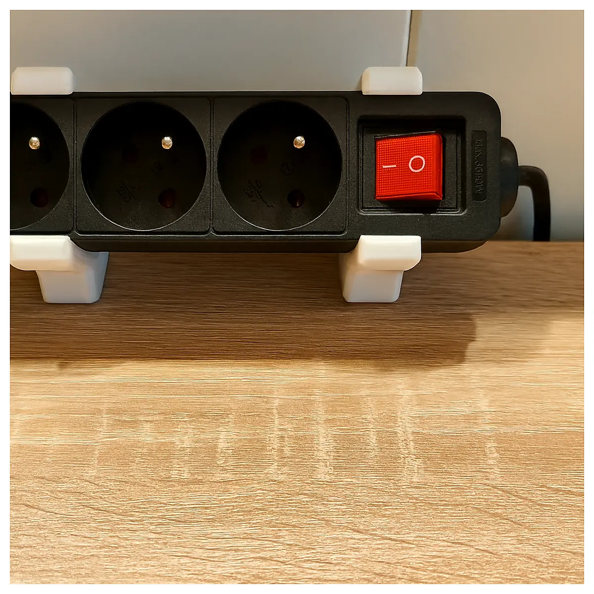 Universal Power Strip Angle Table Fit Power Adapter Extension Cord Charger Surge Protector