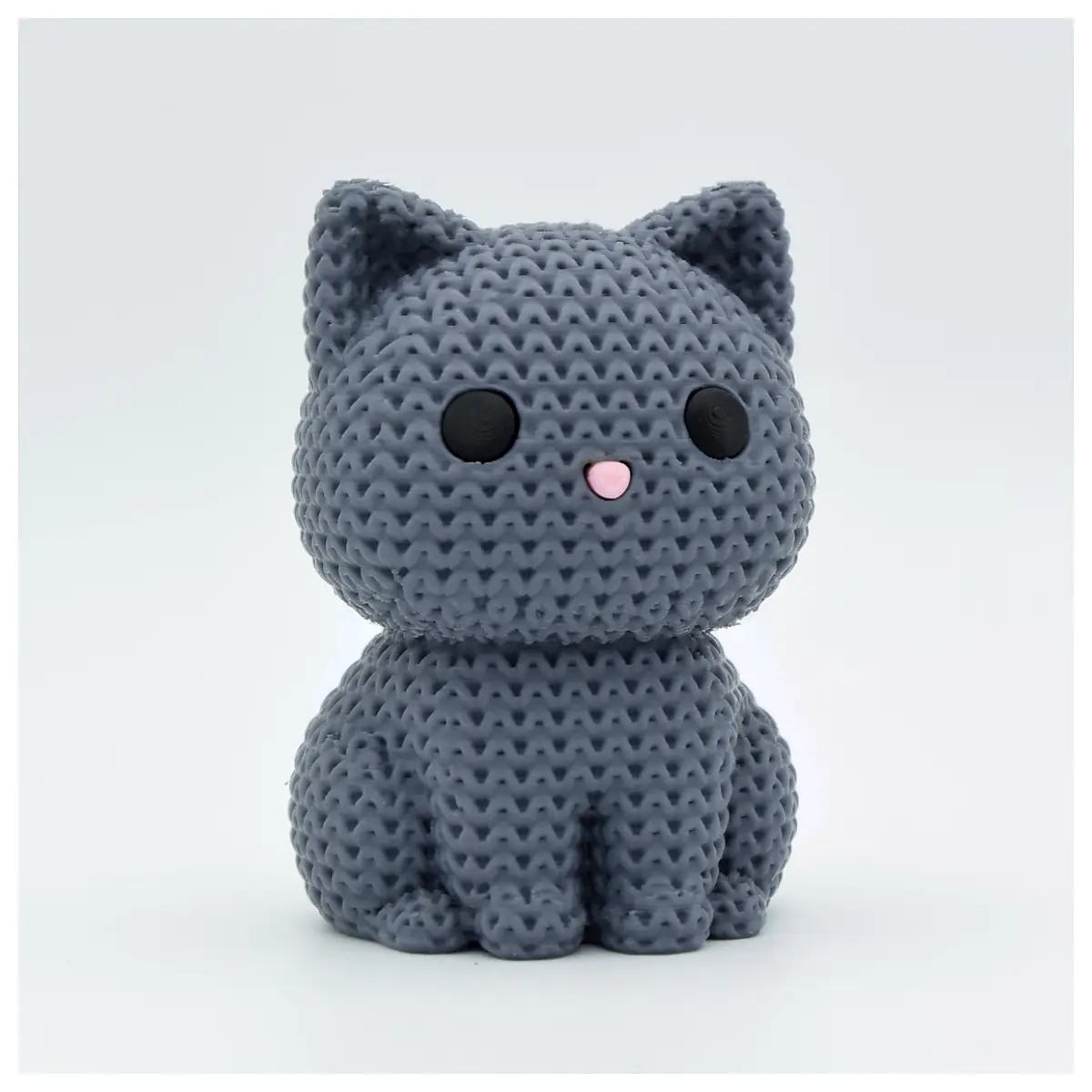 Knitted Cat Toy Plush Animal Kitten Toy Soft Cozy Cute Pet Gift