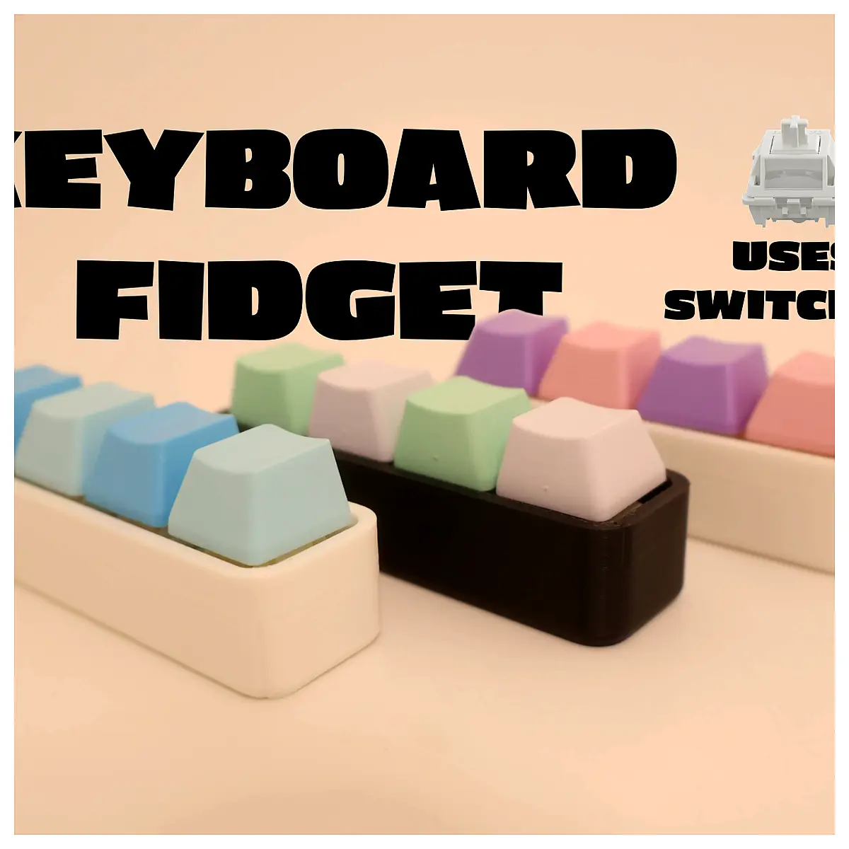 Mechanical Keyboard Fidget Toy Stress Relief Switch Fidget Quiet Office Fun Accessories