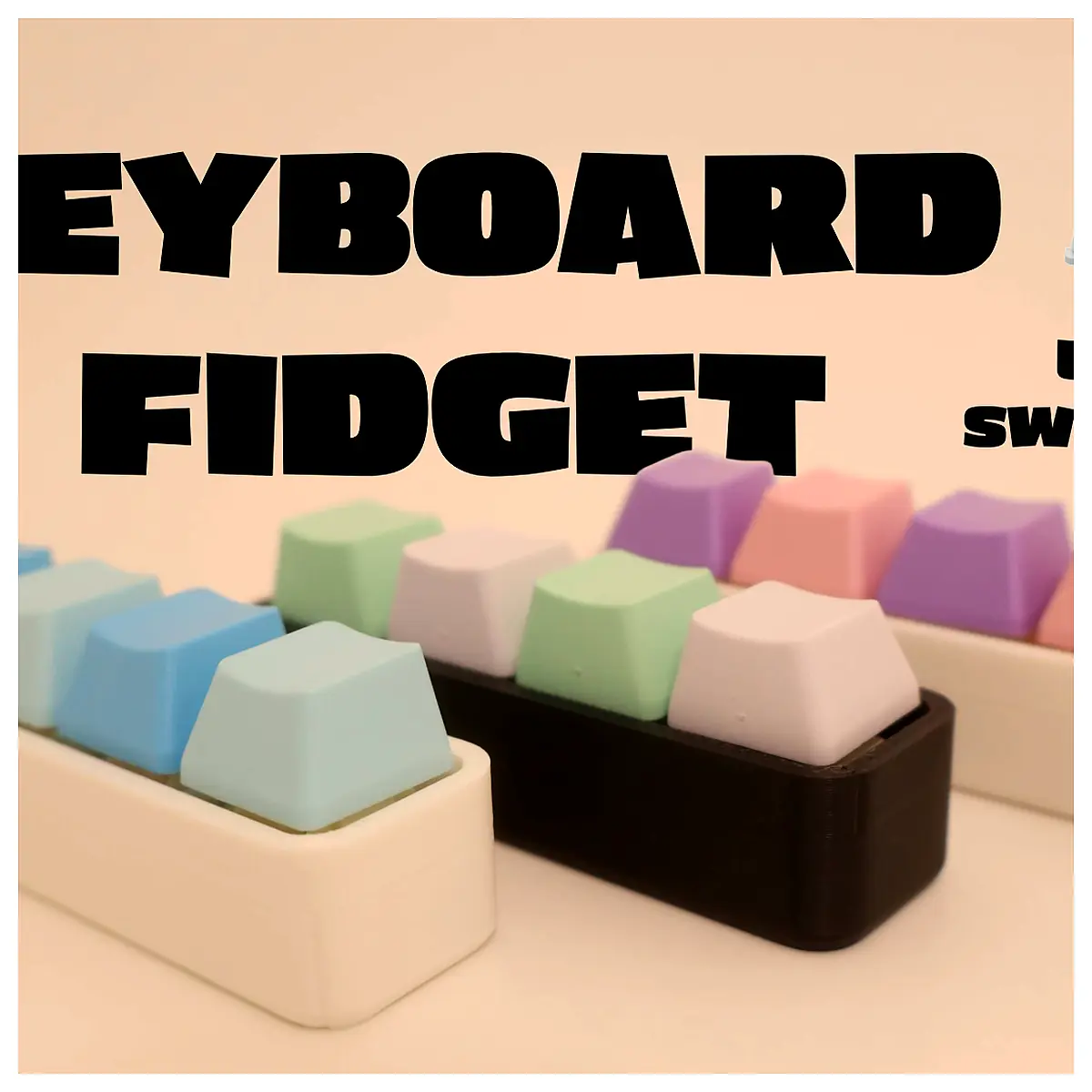 Mechanical Keyboard Fidget Toy Stress Relief Switch Fidget Quiet Office Fun Accessories