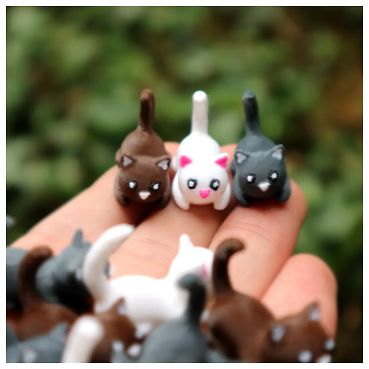 Cute Tiny Cat Plush Toy Realistic Pet Accessories Kitten Toys Interactive Playtime Cat Gifts