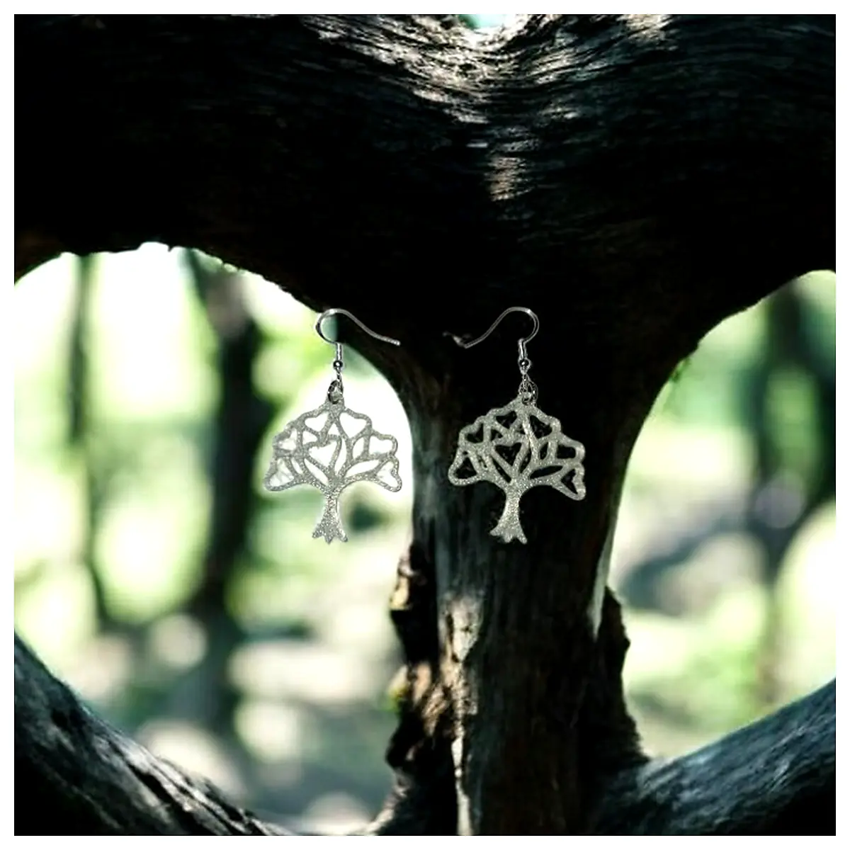Love Tree Earrings Romantic Tree Shaped Jewelry Elegant Leaf Earrings Her Tree Decor Accessories
