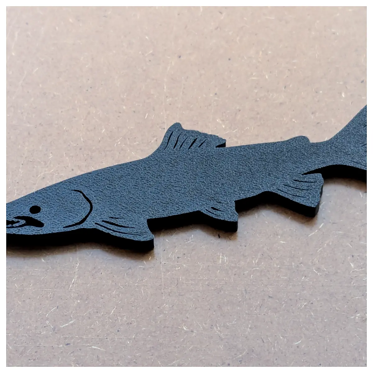 2D Salmon Model Realistic Fish Display Aquarium Decoration Fish Toy Aquatic Life Figure Fish Accessory