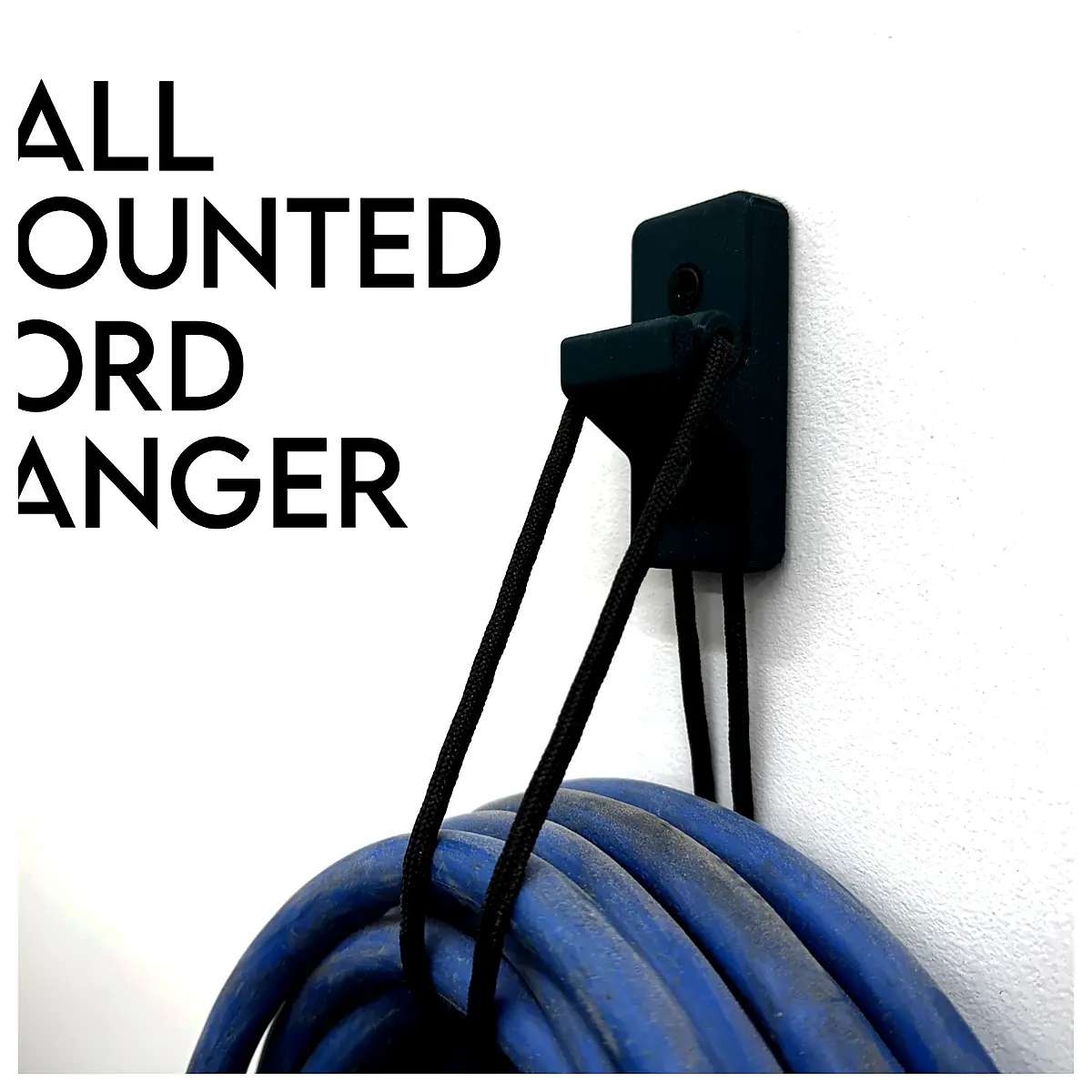 Wall Mounted Cord Organizer Cable Management System Home Storage Space Saving Universal Hanger