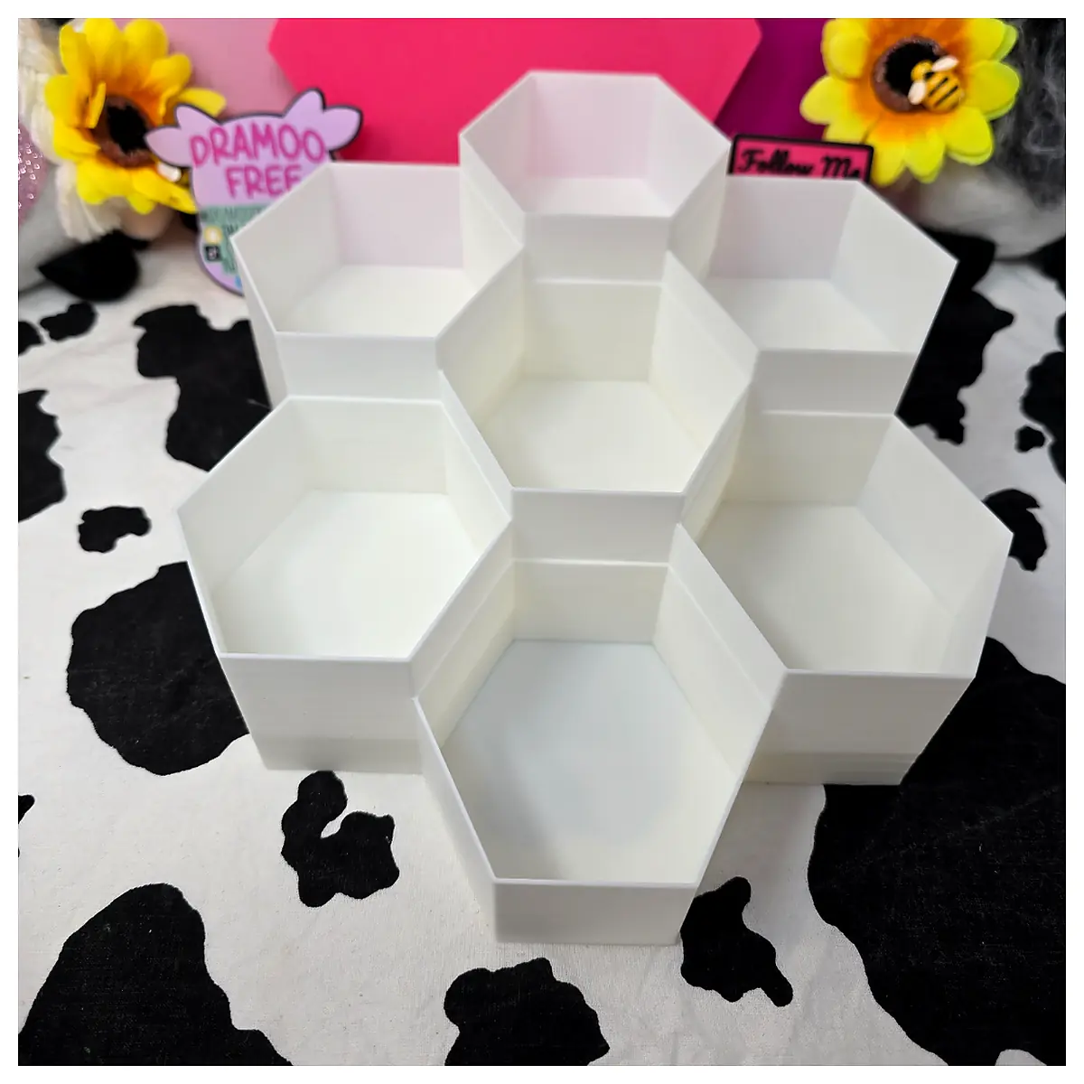 Conjoinable Hexagon Trays Organization Solutions Storage Shelving Kitchen Organizer Versatile