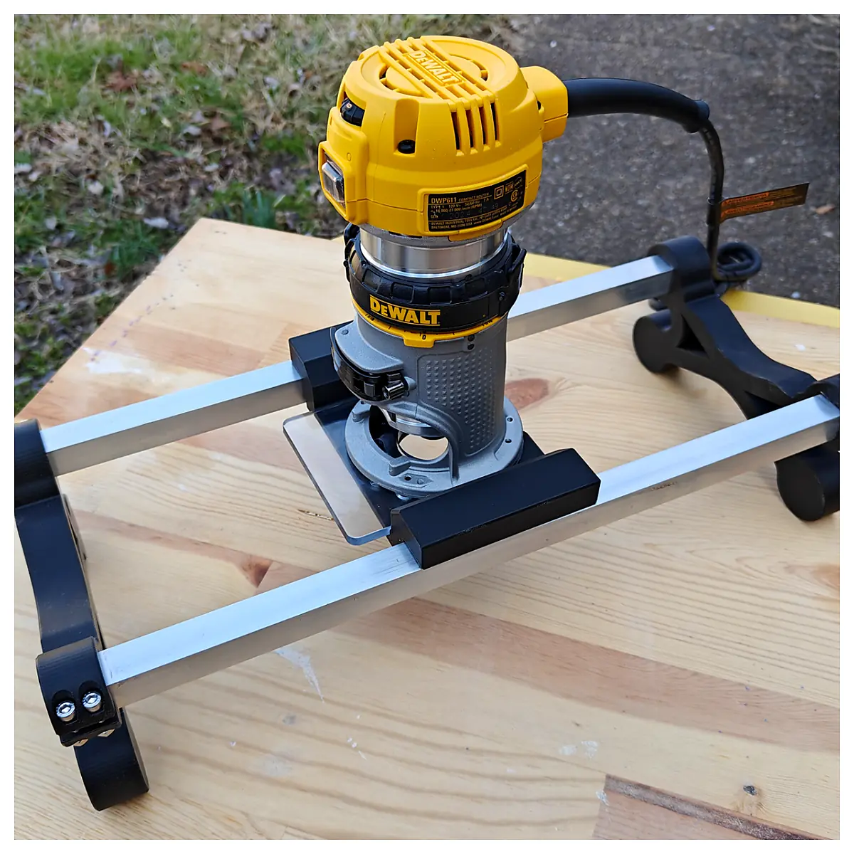 Dewalt DWP611 Router Jig Slab Flattening Guide Edge Shaping Template Precision Routing