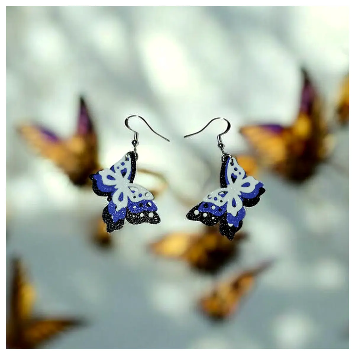 Earrings Women Fashion Jewelry Wing Design Elegant Delicate Romantic Gift Replacement Earring