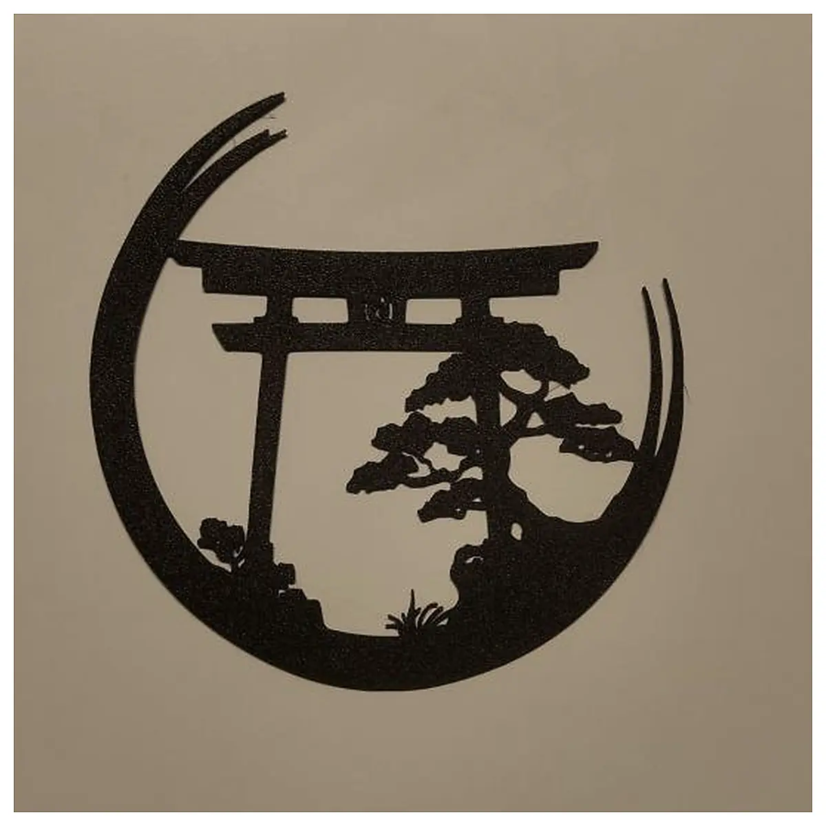 Japanese Torii Gate Wall Art Zen Garden Decor Outdoor Wall Hanging Traditional Japanese Artwork Shrine Decoration Garden Fence Ornament