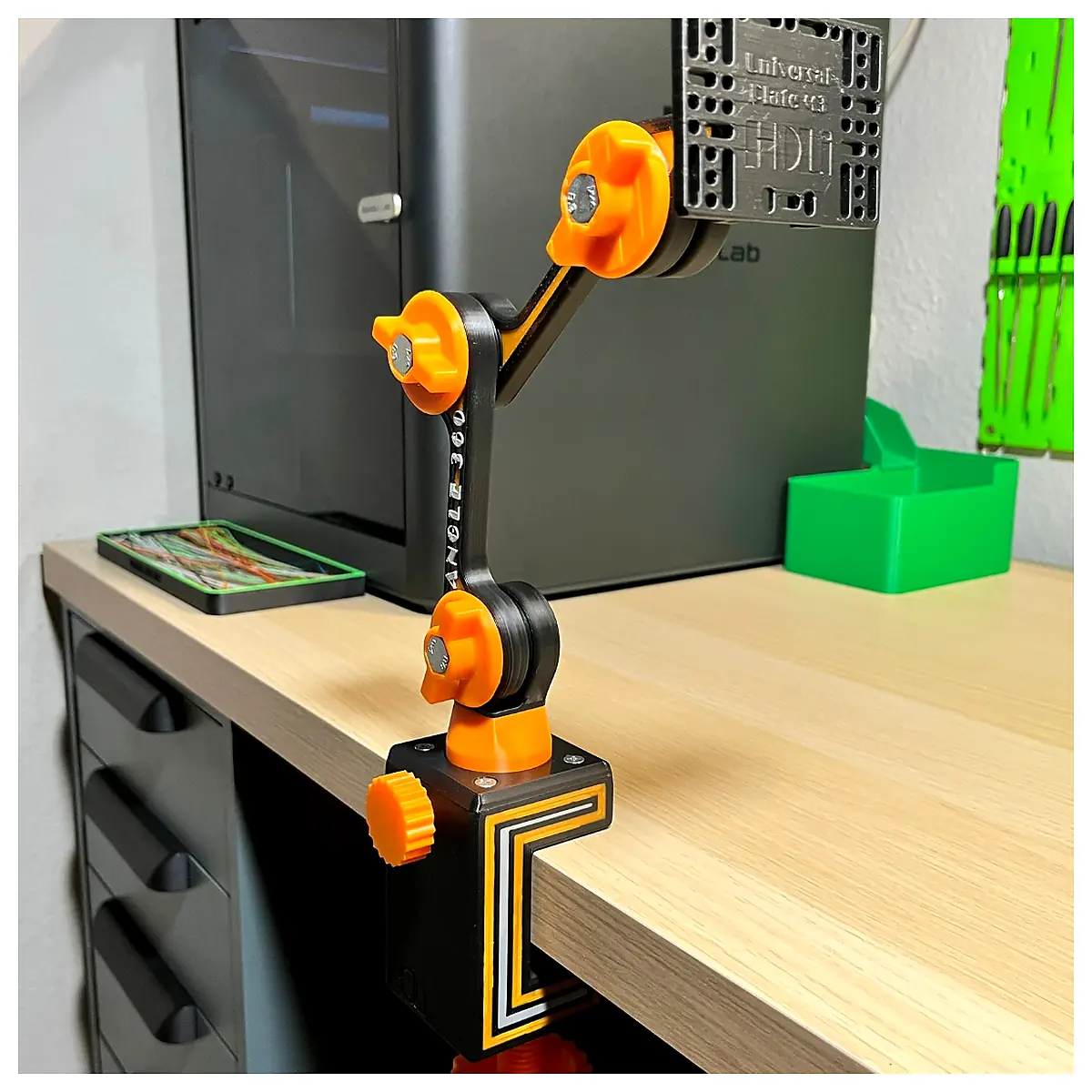 Universal Stand Clamp Mount Adjustable Angle Phone Holder Stabilizing Camera Support 360 Rotation