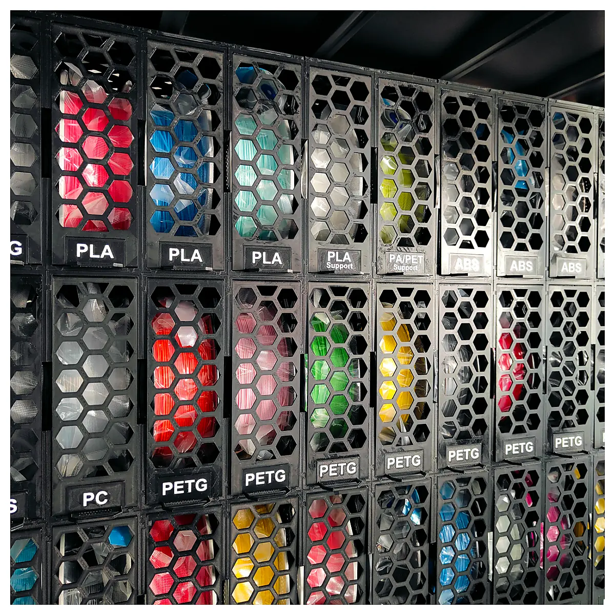 Stackable Filament Rack Storage Organizer Spool Holder Parts Storage Universal System