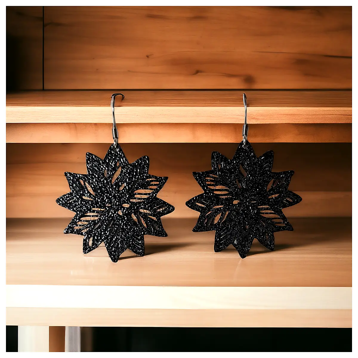 Flower Pendants Earrings Elegant Floral Jewelry Decoration Accessories Wholesale Flower Gifts