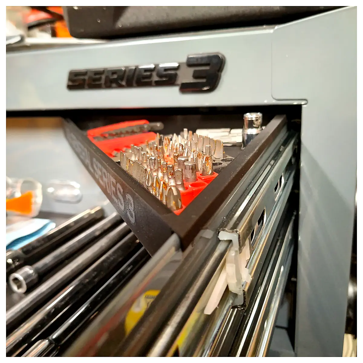 Multi Toolbox 45 Tray Corner Shelf Storage Organizer Repair Parts Toolbox Accessories