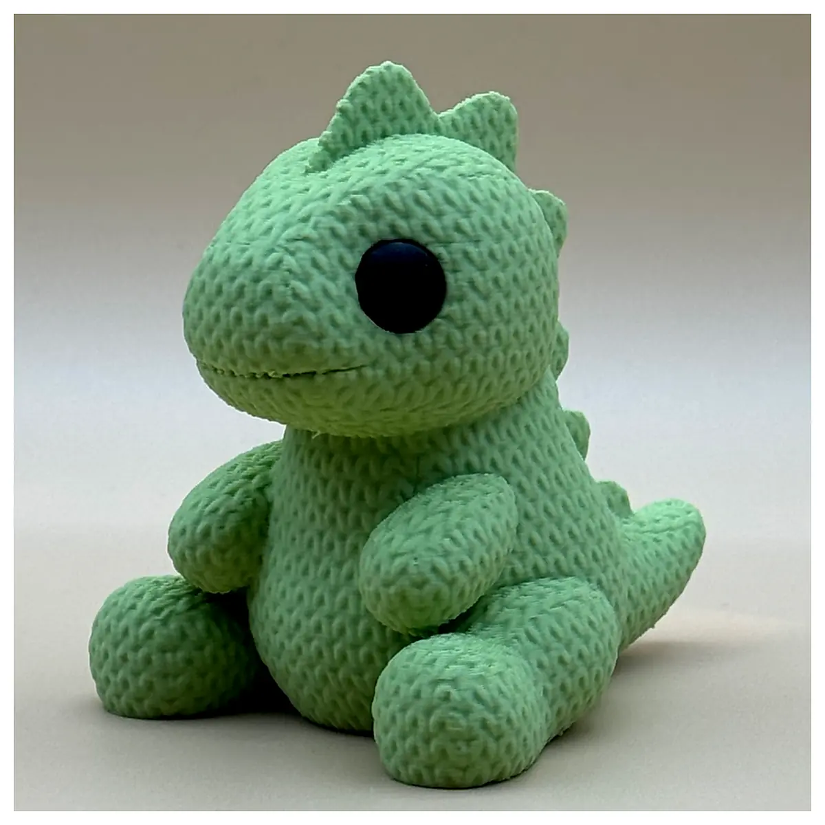 Knitted Baby Dino Plush Toy Infant Plush Toy Soft Cute Grab Toy Baby Gift