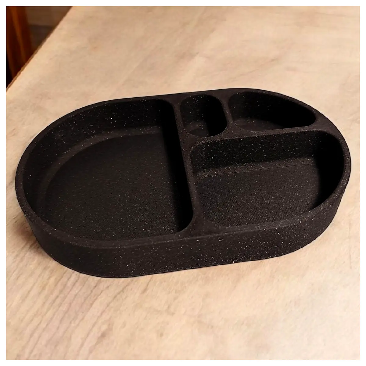Modern Rounded Key Coin Tray Organizer Key Holder Cash Organizer Multi Functional Automotive Accessory
