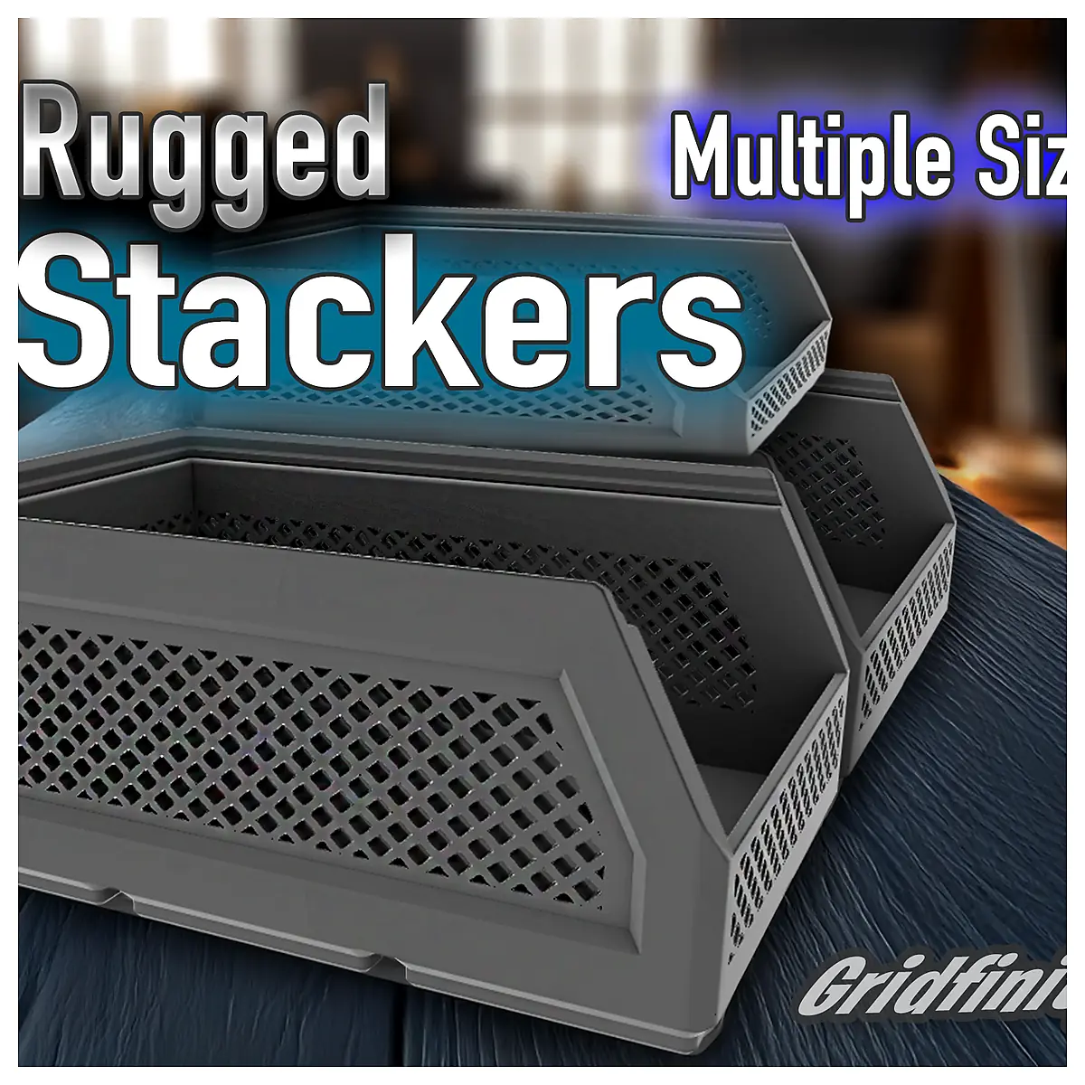 Gridfinity Storage Bins Modular Storage System Organization Boxes Parts Storage Logistics Bins Assembly System