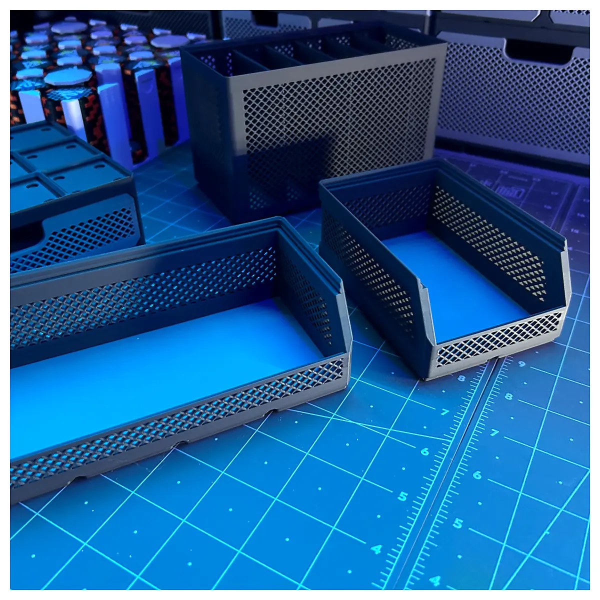 Gridfinity Storage Bins Modular Storage System Organization Boxes Parts Storage Logistics Bins Assembly System